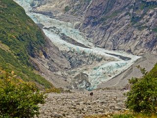 Franz Josef Glacier in New Zealand retreated 2 miles (3.2 kilometers) in the last 130 years. The likelihood of natural variations explaining this dramatic shift is less than 1 percent.