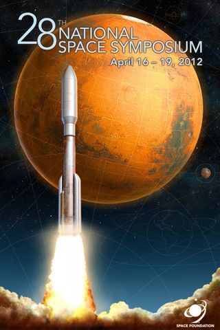 Poster for the 28th National Space Symposium, which is being held April 16 to April 19, 2012 at The Broadmoor Hotel in Colorado Springs, Colo.