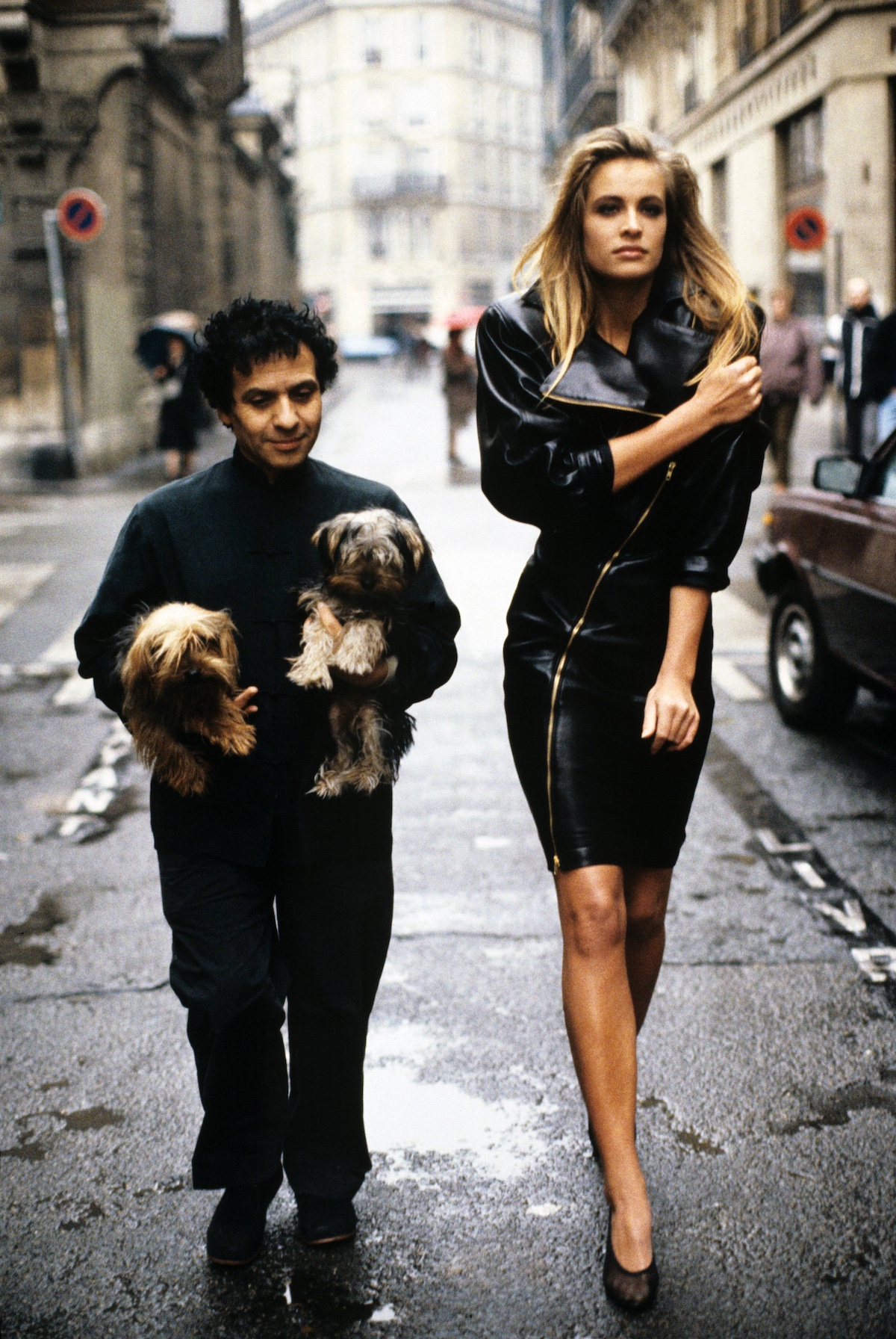 Azzedine Alaia with model