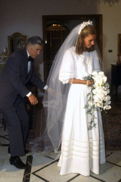 1978: Lisa Najeed Halaby and King Hussein of Jordan 