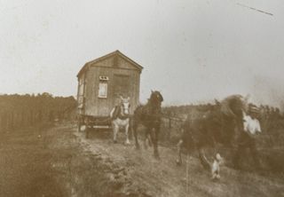 Nineteenth century mobile photographer's studio heading to auction