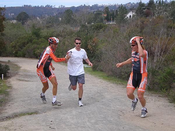 We ambushed the DS during his training session.