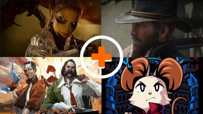 Best PC games 2026 banner images showing PC games Baldur's Gate 3, Red Dead Redemption 2, Disco Elysium, and Mina the Hollower