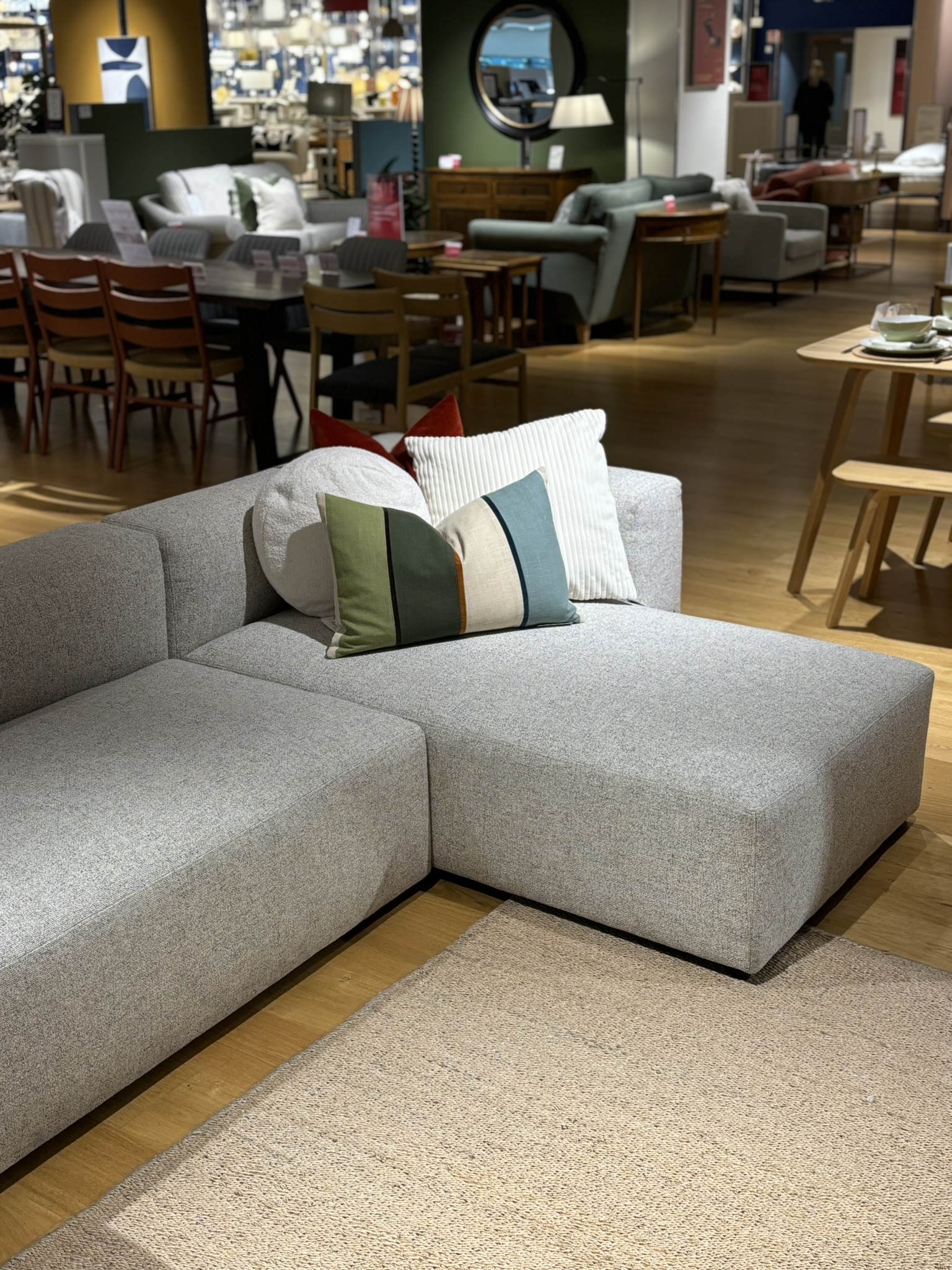 bloc sofa in John Lewis showroom