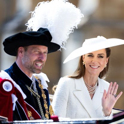 The Prince and Princess of Wales attend the Order of the Garter service at Windsor Castle