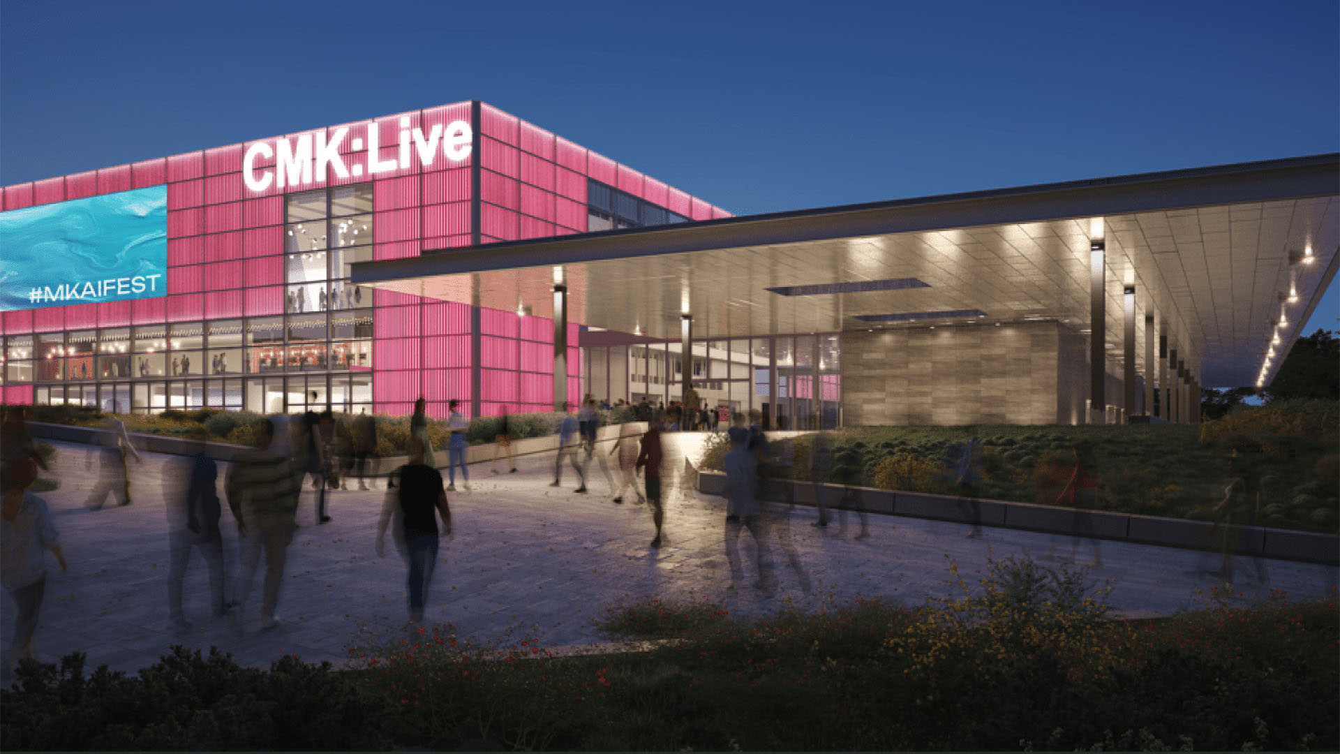 An artist's impression of the Milton Keynes music venue. 