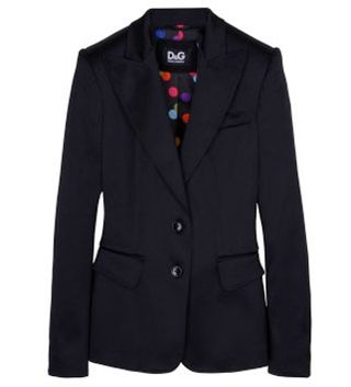 D&G satin stretch blazer, £500