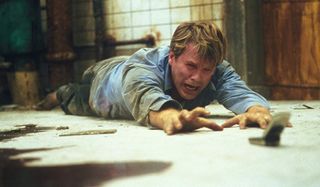 Saw Cary Elwes crawling on the floor in pain