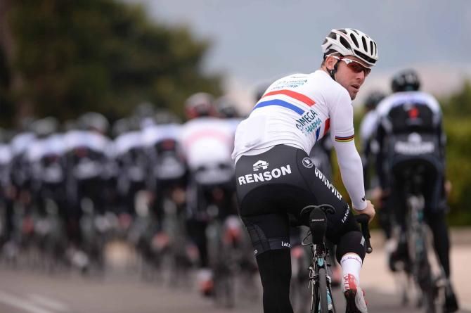 Mark Cavendish at the Omega Pharma-QuickStep training camp in Oliva.