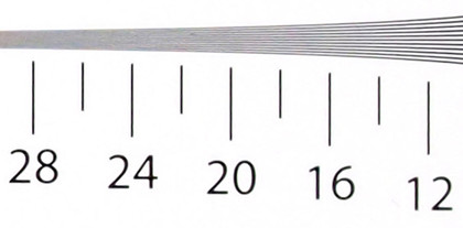 Cropped resolution chart image iso 1600