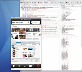 Opera Mobile Emulator is a first-rate emulation tool, and can be connected to Opera Dragonfly for debugging work