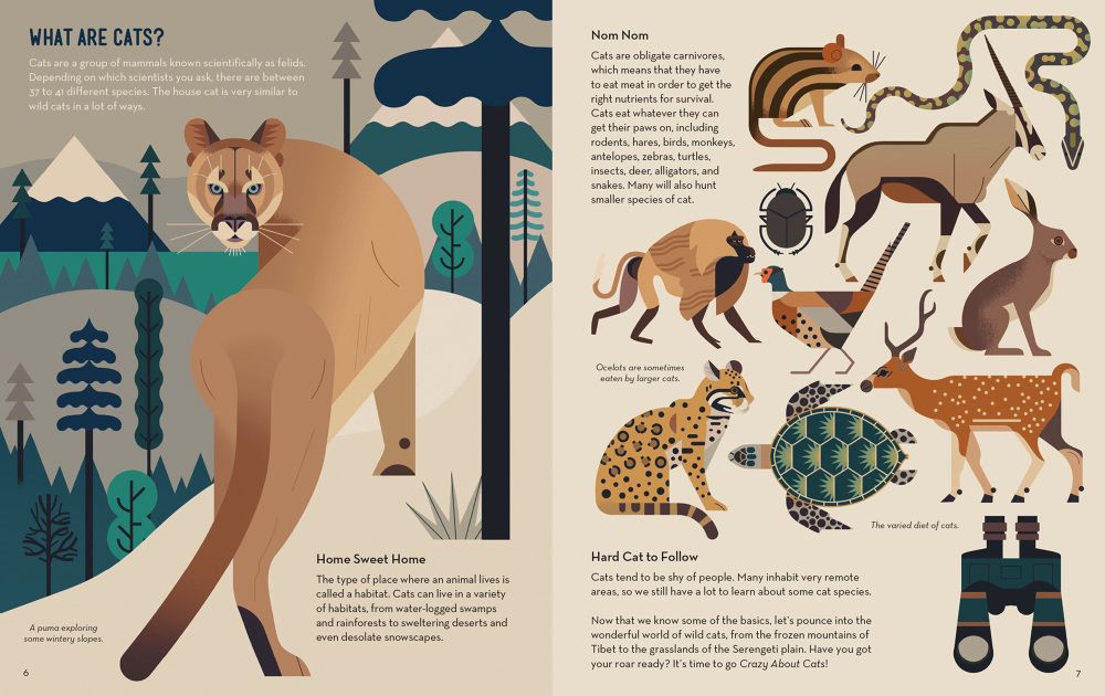 The colour palette throughout the book is deliberately limited