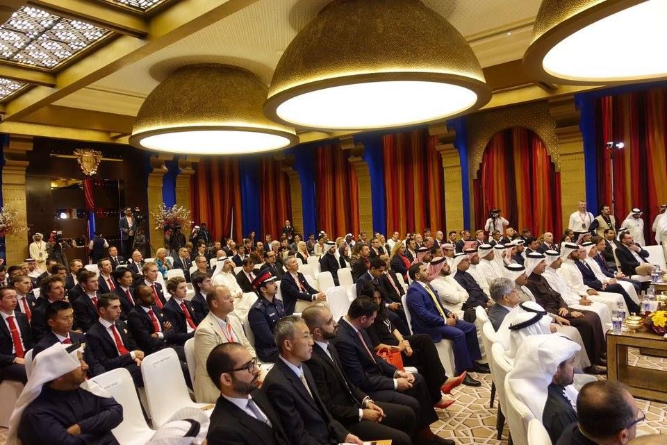 The crowd in the main hall