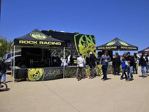 The Rock Racing booth wasn't quite as busy at Sea Otter as it was earlier in the year at various road events. The buzz doesn't seem to be fading, though; this just might have been the wrong crowd.