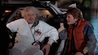Christopher Lloyd's Doc Brown and Michael J. Fox's Marty McFly in Back to the Future