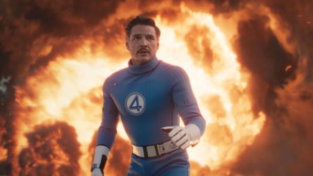 Pedro Pascal as Reed Richards/Mister Fantastic in The Fantastic Four: First Steps