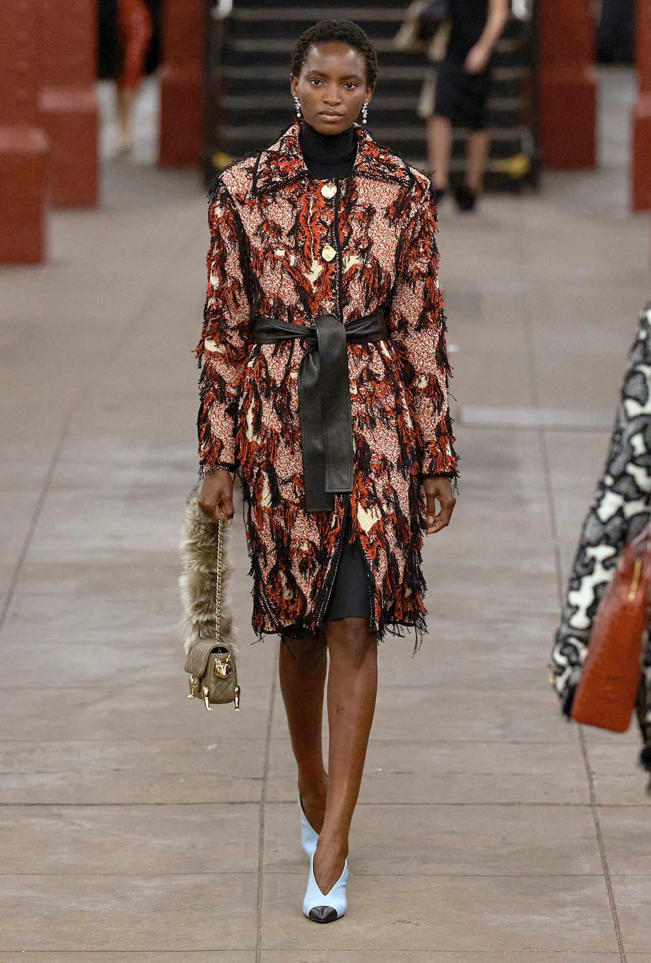 models walk the subway runway for the chanel metiers d'art 2026 show in new york city