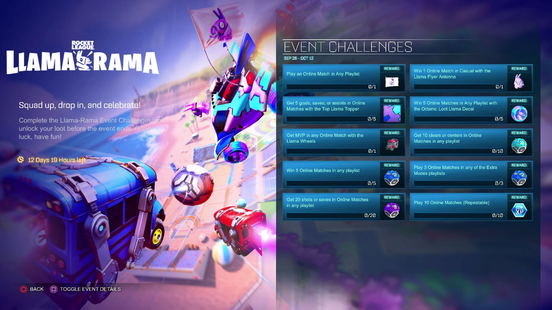 Rocket League Llama-Rama Challenges: How to unlock rewards in Fortnite ...