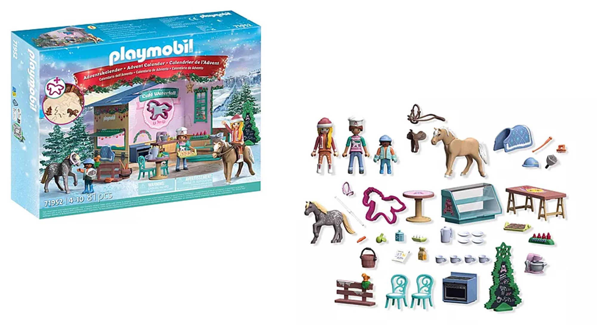 Playmobil Christmas Baking at the Rider Cafe&amp;#769; Horse Advent Calendar