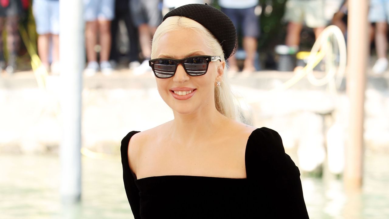 Lady Gaga is seen at the 81st Venice International Film Festival on September 04, 2024