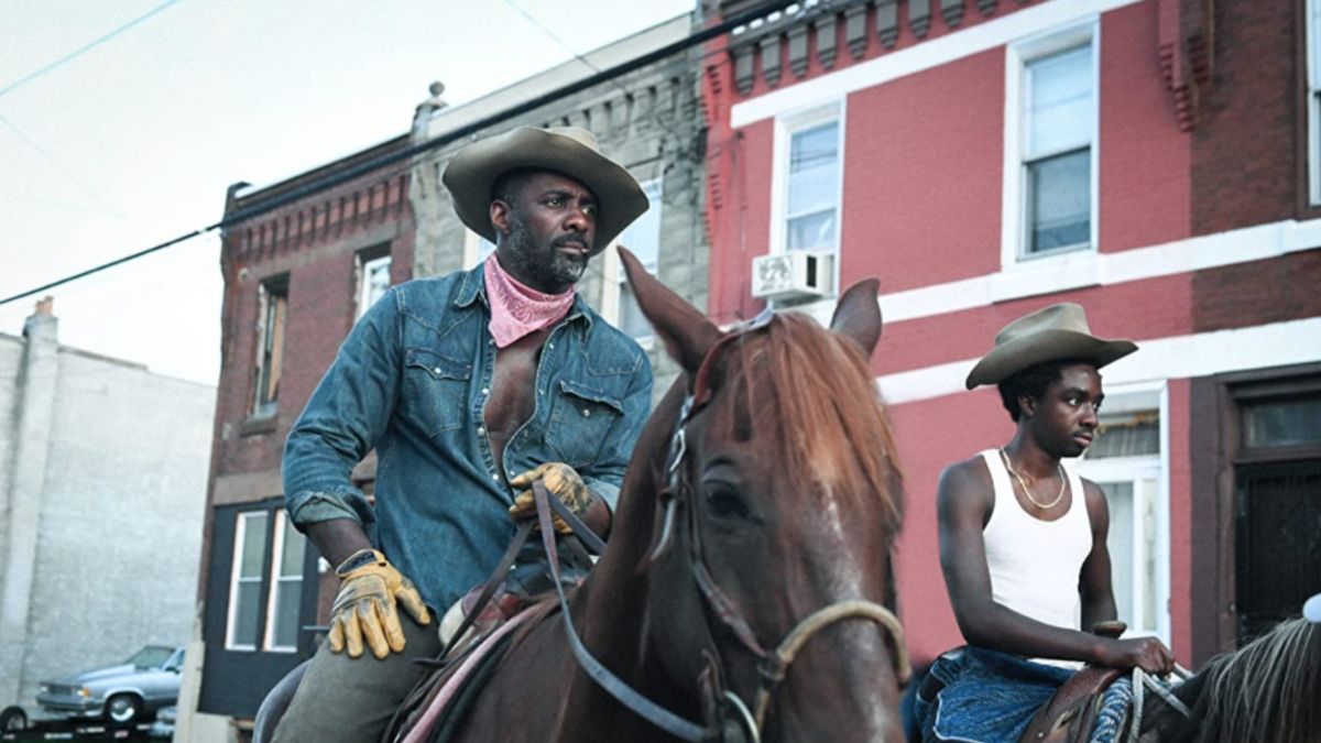 Idris Elba and Caleb McLaughlin in Concrete Cowboy