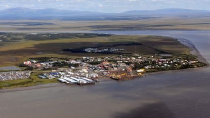 The fishing town of Dillingham, Alaska, is seen in the state's Bristol Bay region