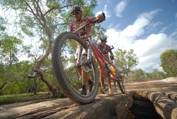 The Italian tandem team in action