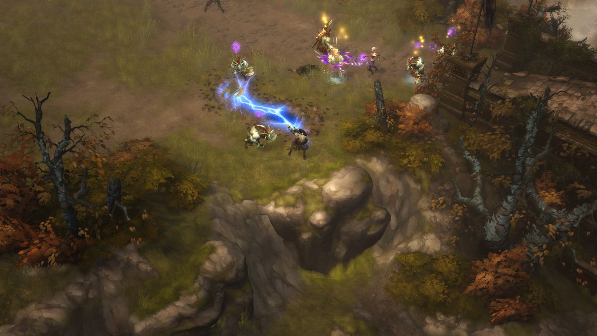 Part of the overworld in Diablo 3.