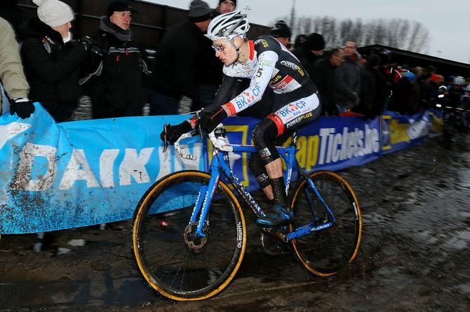 Mathieu van der Poel rides at Bpost Bank Trofee Azencross.