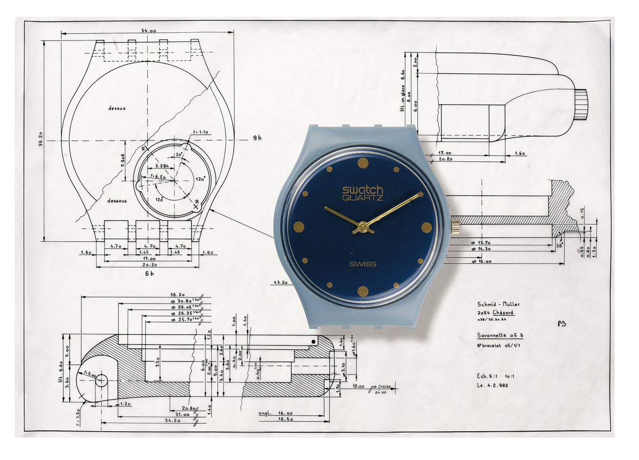 ’Savonette- brightly coloured wrist watch