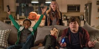 Goosebumps 2: Haunted Halloween the kids play video games with Slappy