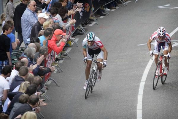 Amstel Gold Race: Philippe Gilbert (Omega Pharma-Lotto) makes his winning move on the Cauberg.