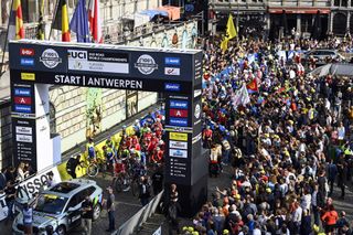 2021 UCI Road World Championships Flanders - Women Elite Road Race - Antwerp - Leuven 268,3 km - 26/09/2021 - Scenery - Start - photo Nico Vereecken/PN/BettiniPhotoÂ©2021 