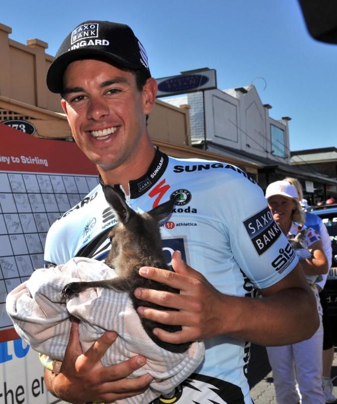 A young Richie Porte in his Saxo Bank days