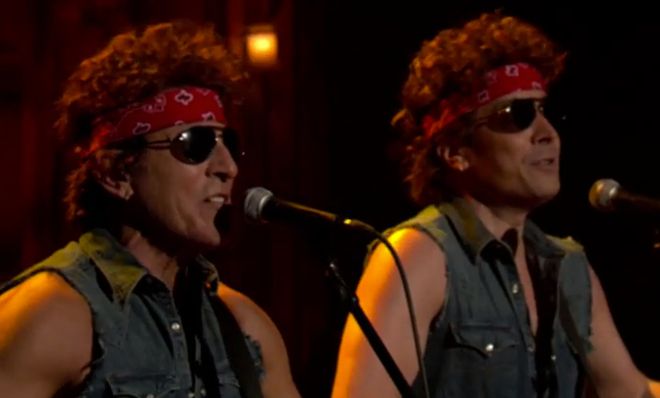 Fallon Springsteen Watch Fallon and Springsteen sing 'Born to Run,' Bridgegate edition ...
