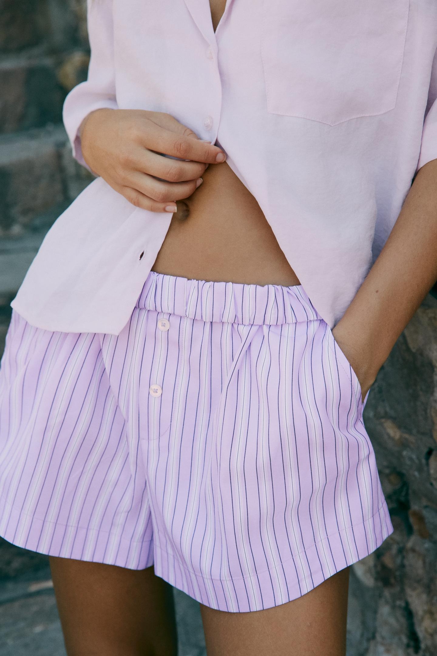 ZARA, Turn-Up Waist Mini Shorts