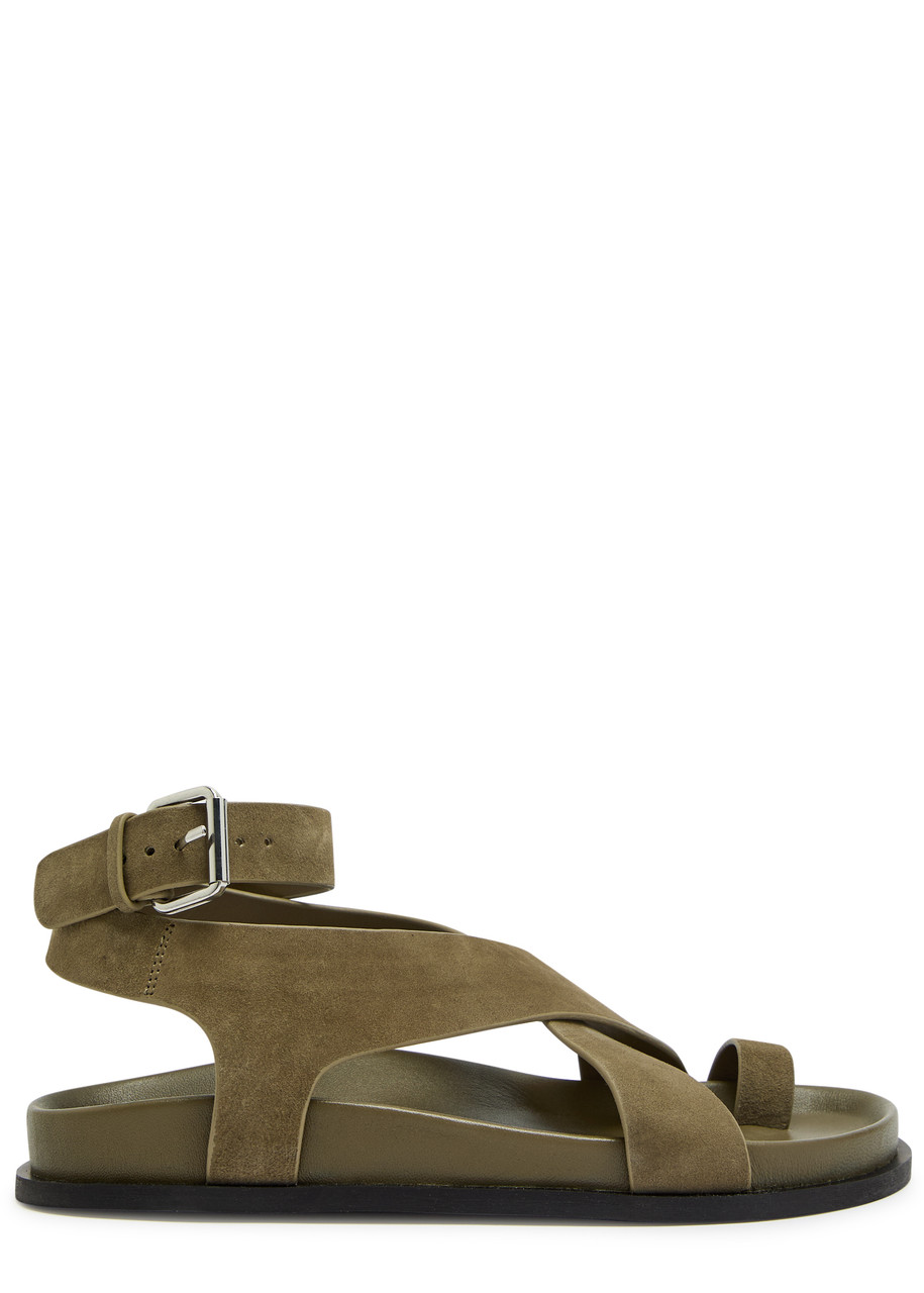 Jalen Cross-Over Suede Sandals