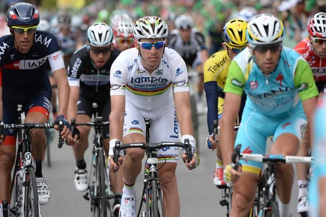World champion Rui Costa (Lampre-Merida) did not mix it up in the sprint