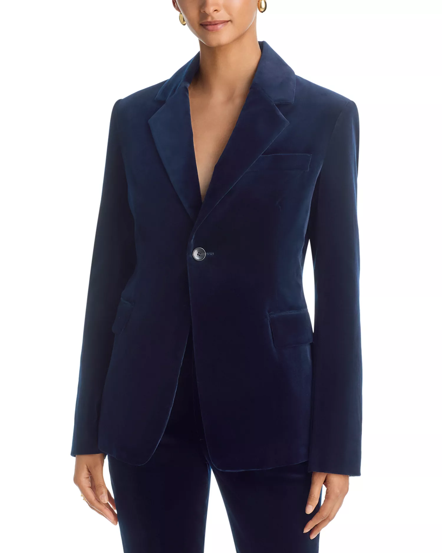 A.L.C, Elza Cotton Blend Notch Collar Jacket