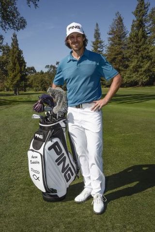 NAPA, CA - OCTOBER 11: Aaron Baddeley of Australia with his new Ping gear during practice for the Safeway Open at Silverado Country Club(North) on October 11, 2016 in Napa, California. (Photo by Chris Condon/PGA TOUR)