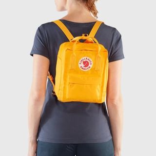 fjallraven mini yellow backpack