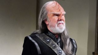 John Larroquette in Night Court dressed as a Klingon