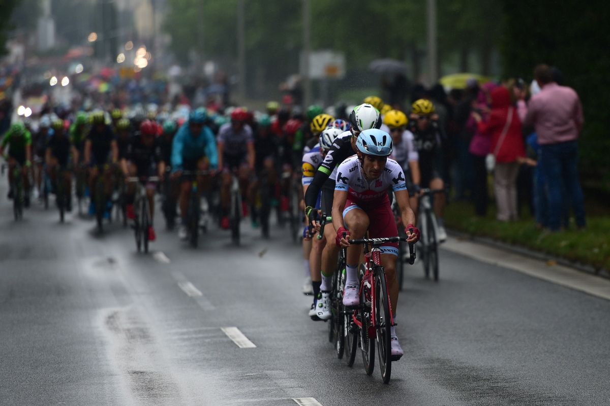 Tiago Machado was a regular feature at the head of the peloton in the opening sprint stages