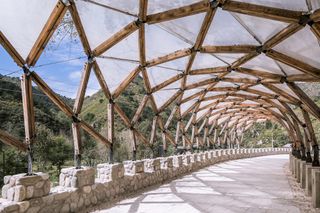 Pergola in Luotuowan Village ​​​​​ interior