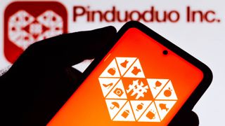Pinduoduo logo on Android smartphone