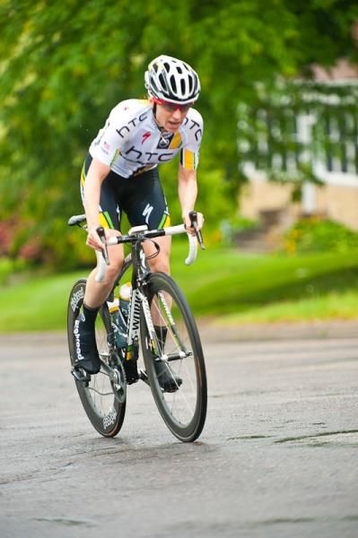 Amber Neben (HTC Highroad) held the fastest time until the last grouping of riders and had to settle with 4th place.