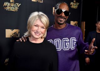 celebrity bffs Snoop dogg and Martha Stewart