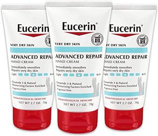 Eucerin Advanced Repair Hand Cream - Fragrance Free, Hand Lotion for Very Dry Skin - 2.7 Ounce (pack of 3)