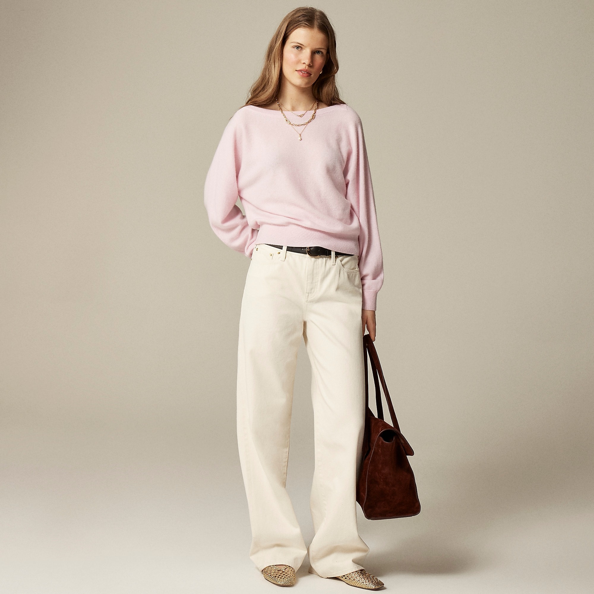 J.Crew, Cashmere Contrast-Stripe Sweater