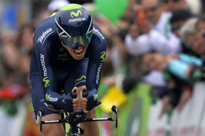Rui Costa (Movistar) held on to his podium place in the Geneva time trial.